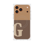 Premium Square Case with MagSafe［ Original - initial two tone - G brown ］