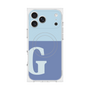 Premium Square Case with MagSafe［ Original - initial two tone - G blue ］