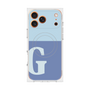 Premium Square Case with MagSafe［ Original - initial two tone - G blue ］