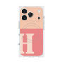Premium Square Case with MagSafe［ Original - initial two tone - H pink ］