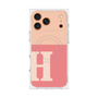 Premium Square Case with MagSafe［ Original - initial two tone - H pink ］