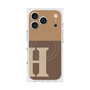 Premium Square Case with MagSafe［ Original - initial two tone - H brown ］