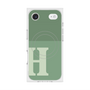 Premium Square Case with MagSafe［ Original - initial two tone - H green ］