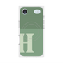 Premium Square Case with MagSafe［ Original - initial two tone - H green ］