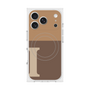 Premium Square Case with MagSafe［ Original - initial two tone - I brown ］