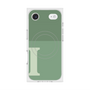 Premium Square Case with MagSafe［ Original - initial two tone - I green ］