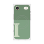 Premium Square Case with MagSafe［ Original - initial two tone - I green ］
