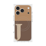 Premium Square Case with MagSafe［ Original - initial two tone - J brown ］