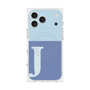 Premium Square Case with MagSafe［ Original - initial two tone - J blue ］