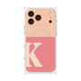 Premium Square Case with MagSafe［ Original - initial two tone - K pink ］