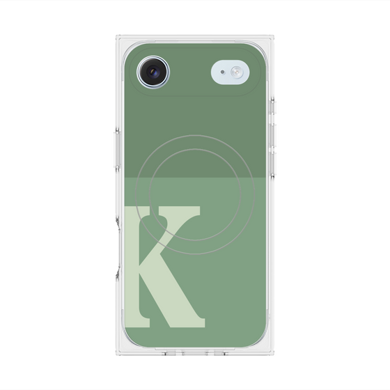 Premium Square Case with MagSafe［ Original - initial two tone - K green ］