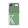 Premium Square Case with MagSafe［ Original - initial two tone - K green ］