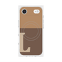 Premium Square Case with MagSafe［ Original - initial two tone - L brown ］
