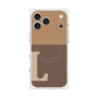 Premium Square Case with MagSafe［ Original - initial two tone - L brown ］