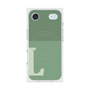Premium Square Case with MagSafe［ Original - initial two tone - L green ］