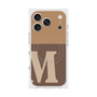 Premium Square Case with MagSafe［ Original - initial two tone - M brown ］