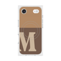 Premium Square Case with MagSafe［ Original - initial two tone - M brown ］
