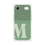 Premium Square Case with MagSafe［ Original - initial two tone - M green ］