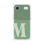 Premium Square Case with MagSafe［ Original - initial two tone - M green ］