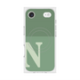 Premium Square Case with MagSafe［ Original - initial two tone - N green ］