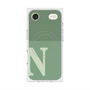 Premium Square Case with MagSafe［ Original - initial two tone - N green ］