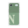 Premium Square Case with MagSafe［ Original - initial two tone - N green ］