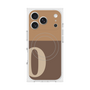 Premium Square Case with MagSafe［ Original - initial two tone - O brown ］