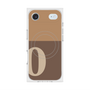 Premium Square Case with MagSafe［ Original - initial two tone - O brown ］