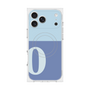 Premium Square Case with MagSafe［ Original - initial two tone - O blue ］