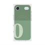 Premium Square Case with MagSafe［ Original - initial two tone - O green ］