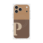 Premium Square Case with MagSafe［ Original - initial two tone - P brown ］