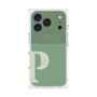 Premium Square Case with MagSafe［ Original - initial two tone - P green ］