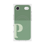 Premium Square Case with MagSafe［ Original - initial two tone - P green ］