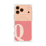 Premium Square Case with MagSafe［ Original - initial two tone - Q pink ］