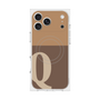 Premium Square Case with MagSafe［ Original - initial two tone - Q brown ］