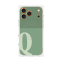 Premium Square Case with MagSafe［ Original - initial two tone - Q green ］
