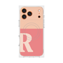 Premium Square Case with MagSafe［ Original - initial two tone - R pink ］