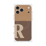 Premium Square Case with MagSafe［ Original - initial two tone - R brown ］