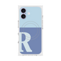 Premium Square Case with MagSafe［ Original - initial two tone - R blue ］