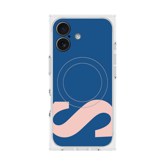 Premium Square Case with MagSafe［ Original - initial color - S navy ］