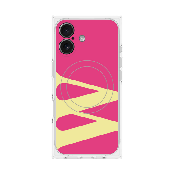 Premium Square Case with MagSafe［ Original - initial color - W pink ］