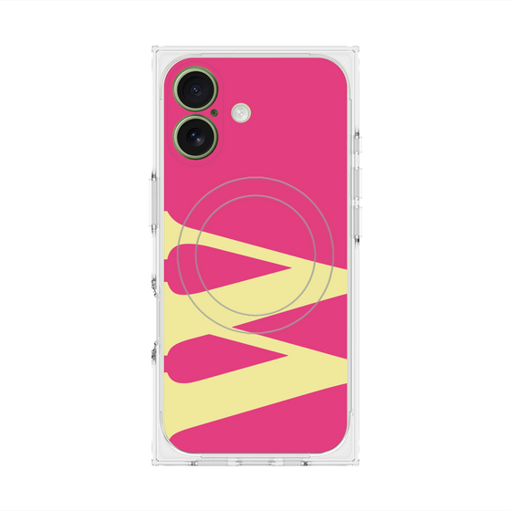 Premium Square Case with MagSafe［ Original - initial color - W pink ］