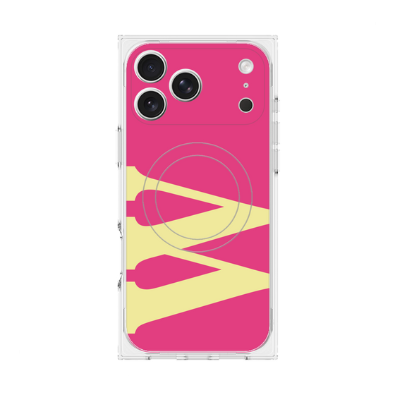 Premium Square Case with MagSafe［ Original - initial color - W pink ］