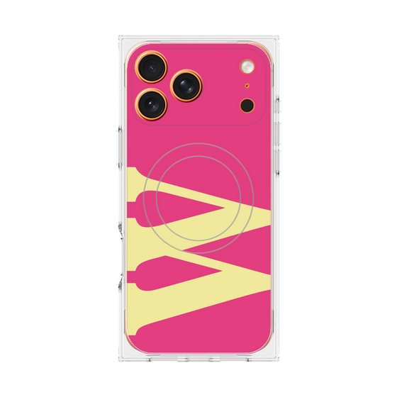 Premium Square Case with MagSafe［ Original - initial color - W pink ］