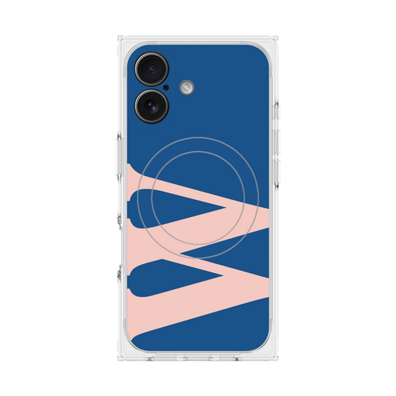 Premium Square Case with MagSafe［ Original - initial color - W navy ］