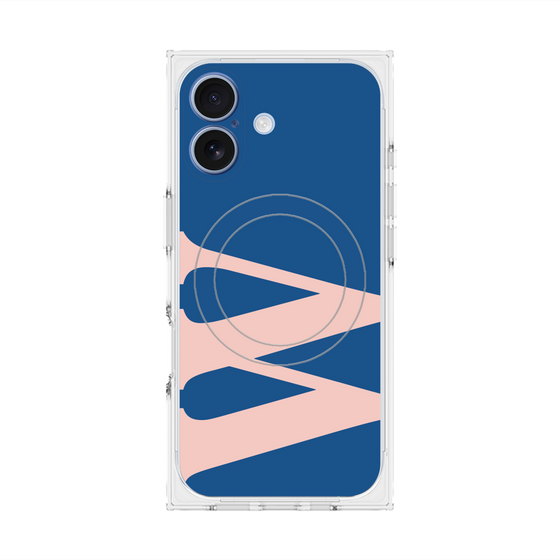 Premium Square Case with MagSafe［ Original - initial color - W navy ］