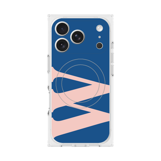 Premium Square Case with MagSafe［ Original - initial color - W navy ］