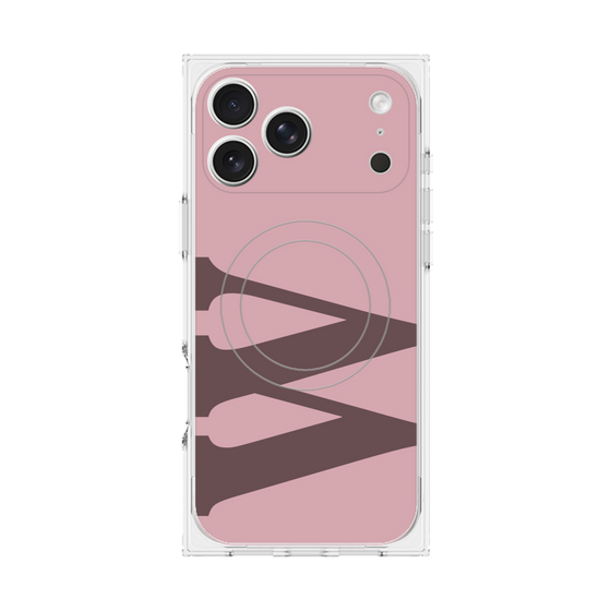Premium Square Case with MagSafe［ Original - initial color - W dusty pink ］