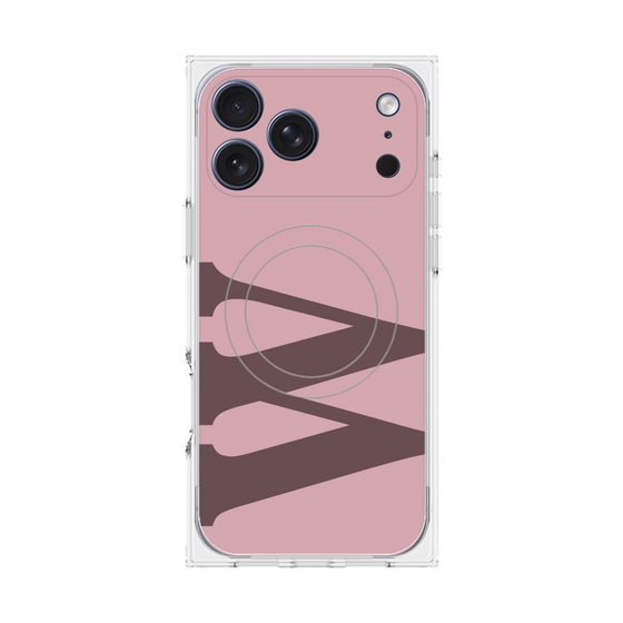 Premium Square Case with MagSafe［ Original - initial color - W dusty pink ］