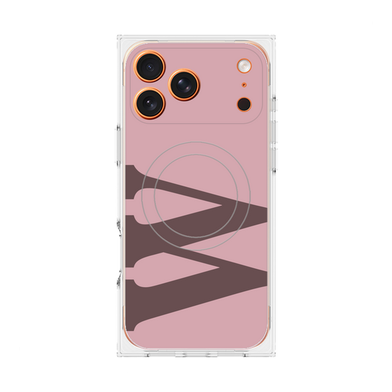 Premium Square Case with MagSafe［ Original - initial color - W dusty pink ］